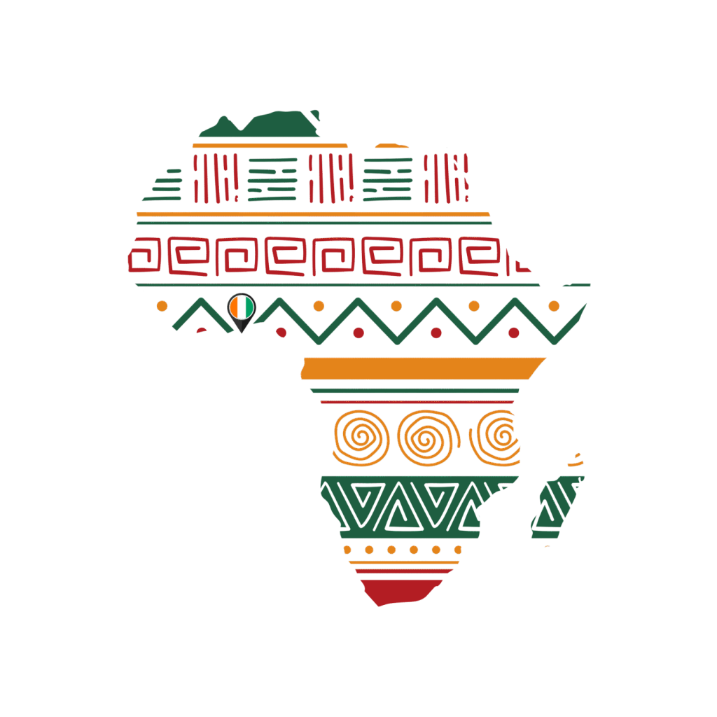 MORIYA - Carte d'Afrique Géolocalisation RCI